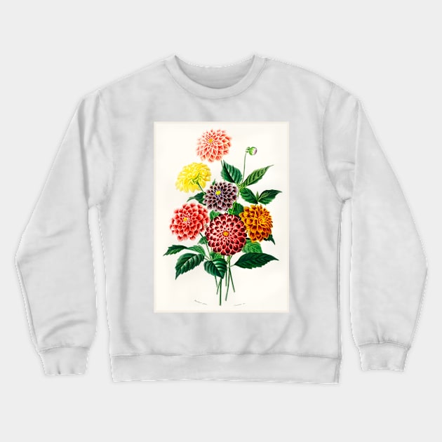 Dahlia Crewneck Sweatshirt by WAITE-SMITH VINTAGE ART